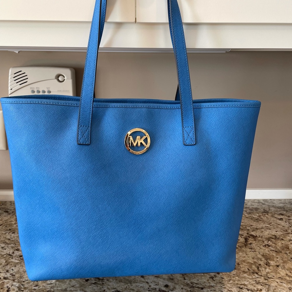 Michael Kors blue Tote Bag